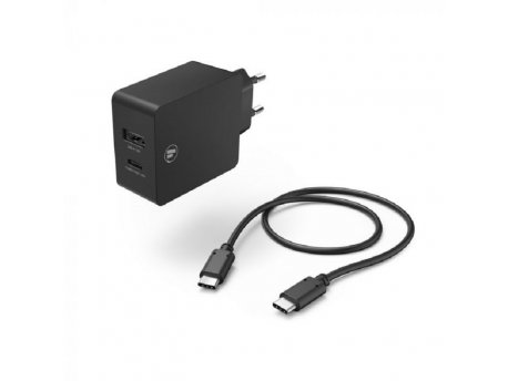 HAMA Kućni punjač USB-C, USB-A, PD 30W, kabl USB-C 1m 210521