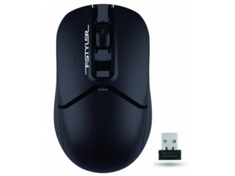 A4 TECH A4-FG12 BLACK Fstyler V-Track bežični optički miš 2.4Ghz, 125Hz/1200Dpi, 108mm, USB Receiver