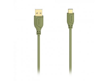 HAMA USB-C kabl,fleksibilan,bakar,pozlata,0.75m, zeleni 200637