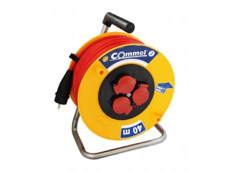 COMMEL Kabl sa motalicom PVC bubnj 280mm monofazna 40m H05RR-F 3G2,5 C0982