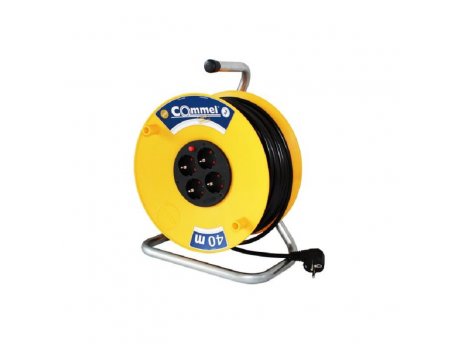 COMMEL Kabl sa motalicom PVC bubanj 280mm monofazna 40m H05VV-F 3G1,5 C0956