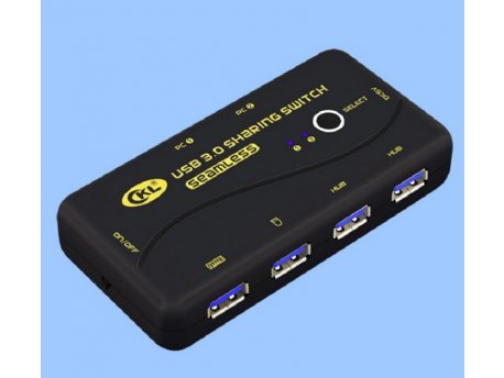 NONAME USB svič CKL-24U3 2-IN/4-OUT, USB 2.0 /3.0