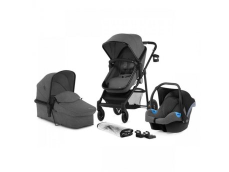 KINDERKRAFT Kolica za bebe Juli set 3u1 grey KKWJULIGRY3000
