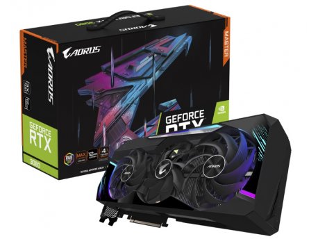 GIGABYTE NVidia GeForce RTX 3080 MASTER 12GB 384bit GV-N3080AORUS M-12GD LHR