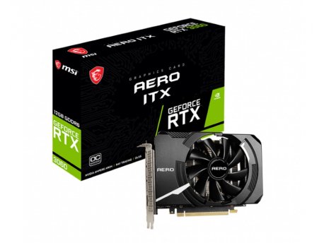 MSI NVidia GeForce RTX 3060 12GB 192bit RTX 3060 AERO ITX 12G OC LHR