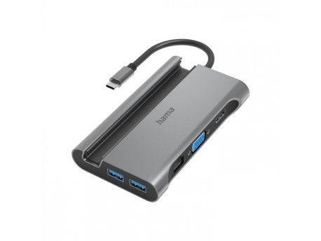 HAMA USB-C Stanica 3xUSB-A3.1,HDMI™,VGA,LAN,USB-C (PD)  200102