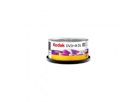 KODAK DVD+R 8.5GB DL 8x, 25 kom na štapu
