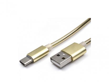 KETTZ Kabl USB Tip C 1m CAB-K010 Metalni Gold
