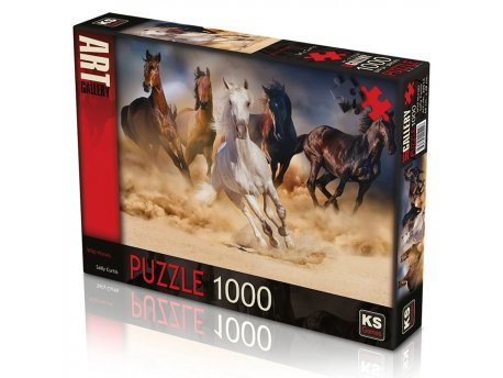PERTINI Puzzle 1000 delova, Divlji konji