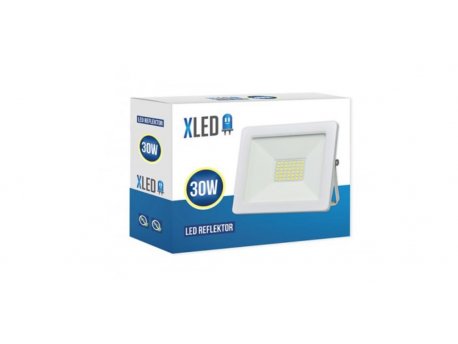Xwave Led reflektor 30W, 6500K, 2400Lm , IP65, AC220-240V, beli