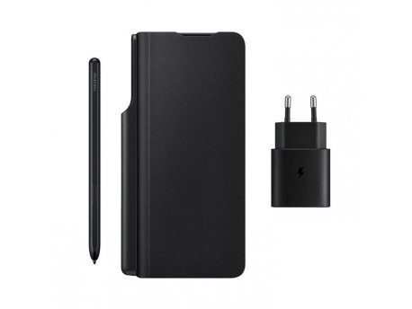 SAMSUNG Maska Preklop+Olovka+Punjac Fold 3 Crna
