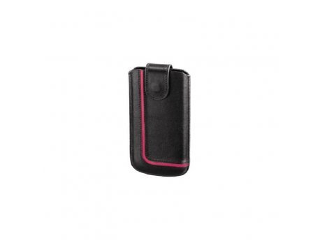 HAMA Futrola za mobilni telefon Neon Black (Lenovo S820),kožna crno/pink 126912