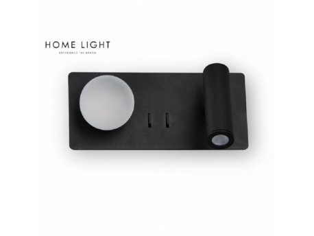 VESTA 478 ZIDNA LAMPA 3W+3W 3000K CRNA