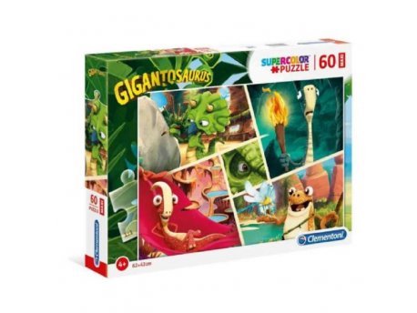 CLEMENTONI PUZZLE 60 MAXI GIGANTOSAURUS PUZLE