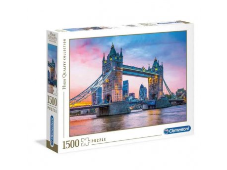 CLEMENTONI Puzzle  1500 HQC TOWER BRIDGE SUNSET