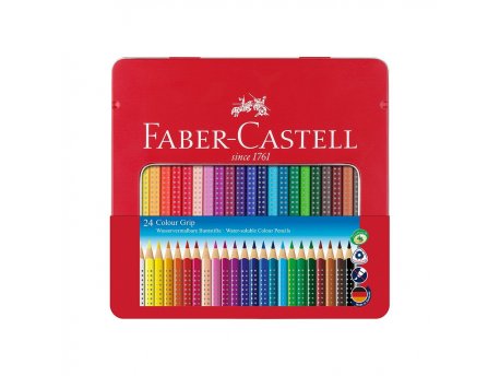 FABER-CASTELL Drvene bojice GRIP metal 1/24 112423