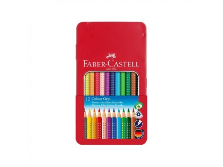 FABER-CASTELL Drvene bojice GRIP metal 1/12 12590