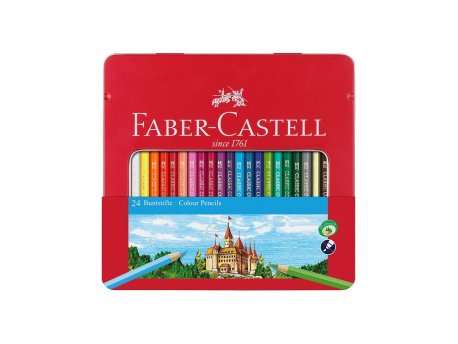 FABER-CASTELL Drvene bojice Vitez 1/24 metalna kutija 115824