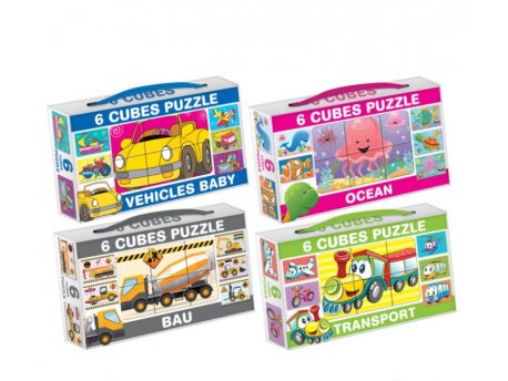 ED Kocke Puzzle 6 pcs, asortimanski artikal