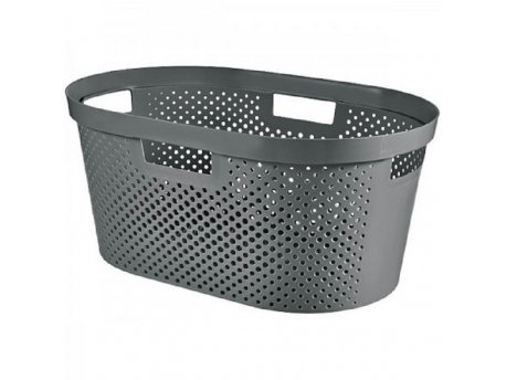 CURVER Korpa za veš 40l infinity, tamno siva