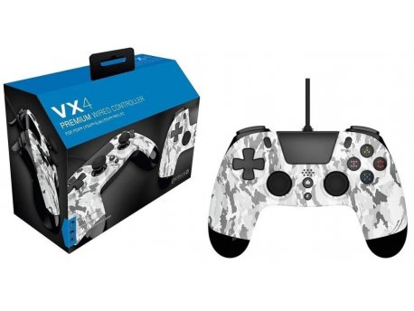 GIOTECK PS4 Wired Controller VX4 Arctic Camo