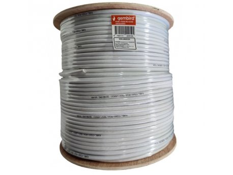 GEMBIRD KABL-COAX-RG6/300 white (X553) **koaksialni kabl RG6 bez konektora, conductivity 18%,6.5mm,300m 4058