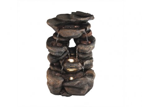 HOME Sobna fontana 48cm WF01 mini fontana sa toplo belim LED osvetljenjem 295x480x230 mm
