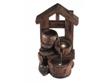 HOME Sobna fontana 47.8cm WF02 mini fontana sa toplo belim LED osvetljenjem 305x478x255mm