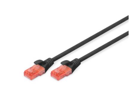 DIGITUS UTP cable CAT 6 sa konektorima 0.5m LS0H  DK1617005 Crni