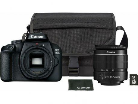 CANON EOS 4000D+18-55mm DC III + torba SB130 + 16GB kartica