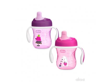 CHICCO Trening  čaša 6m+, roze