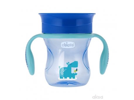 CHICCO No spill čaša Perfect 360 stepeni,plava