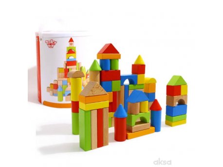 TOOKY TOY Drveni blokovi - 100 kom