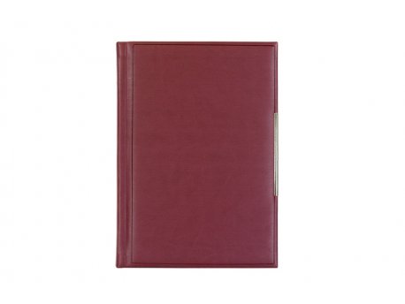 VELVET Notes sa prostorom za olovku B5 Bordo