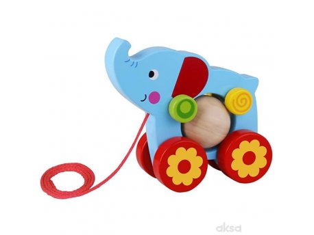 TOOKY TOY Slonić na vuču