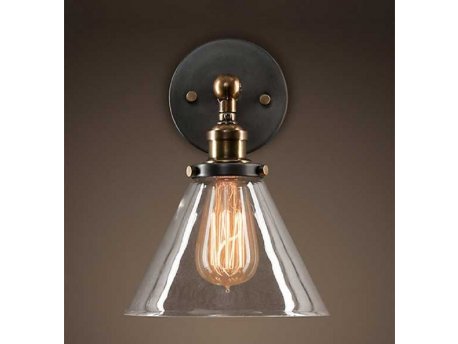 RUSTIK 98 zidna lampa 1*E27 GOLD/CLEAR GLASS