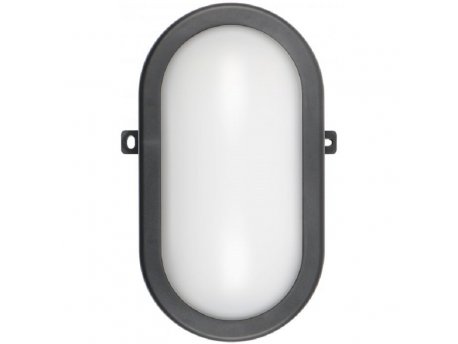COMMEL Led svetiljka 12W,4000K,ovalna,crna C407-512