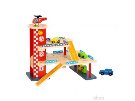 TOOKY TOY Drvena garaža