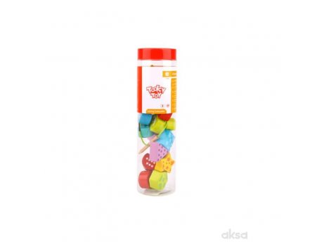 TOOKY TOY Igra pertlanja - gusenica