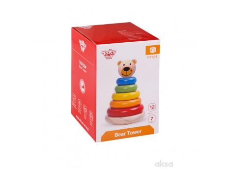 TOOKY TOY Kula za slaganje oblika - meda