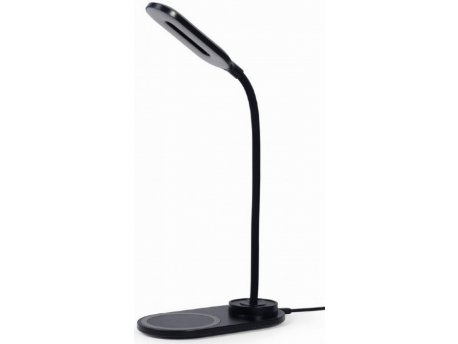 GEMBIRD TA-WPC10-LED-01-MX Black LED Stona lampa + QI bezicni punjac max10W