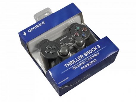 GEMBIRD JPD-THRILLERSHOCK 3 ** Bezični gamepad sa dvostrukom vibracijom, PS2 / PS3 / PC (549)