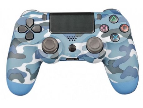 GEMBIRD JPD-Wireless-Thrillershock PC/PS4 CAMO BLUE  Bezicni gamepad sa dvostrukom vibracijom