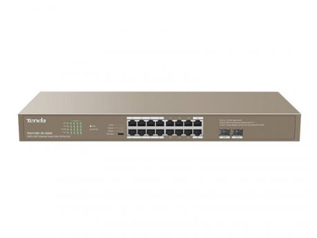 TENDA TEG1118P-16-250W 16GE+2SFP Ethernet Switch With 16-Port PoE LAN02835