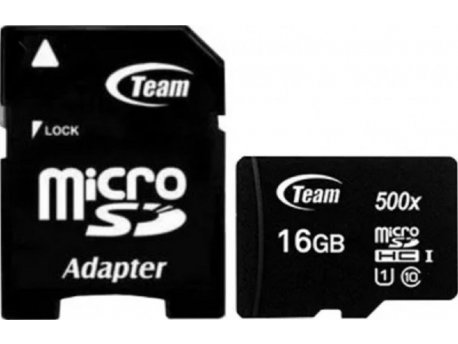 TEAM GROUP MICRO SDHC 16GB UHS-I +SD Adapter TUSDH16GCL10U03
