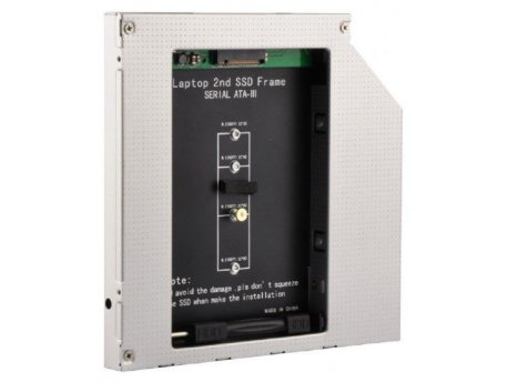 GEMBIRD A-SATA12M2-01  Fioka za montazu NGFF(M.2)SSD (do 12.7mm) u 5.25'' leziste u Laptop