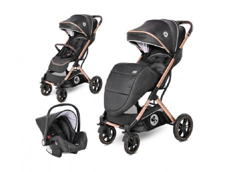 LORELLI BERTONI Kolica za bebe Storm set luxe black (2022)