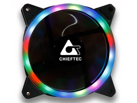 CHIEFTEC Ventilator 12025-SLC RGB 120mm x 120mm x 25mm bulk