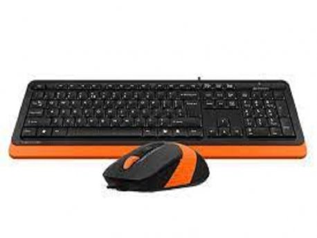A4 TECH F1010 Fstyler USB US narandžasta tastatura + USB narandžasti miš TAS01073
