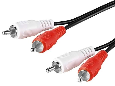 HAMA Audio kabl 2x činč RCA muški - 2x činč RCA muški 1.5m (Crni)